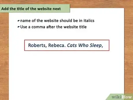 Gambar berjudul Cite a Website Using MLA Format Step 2
