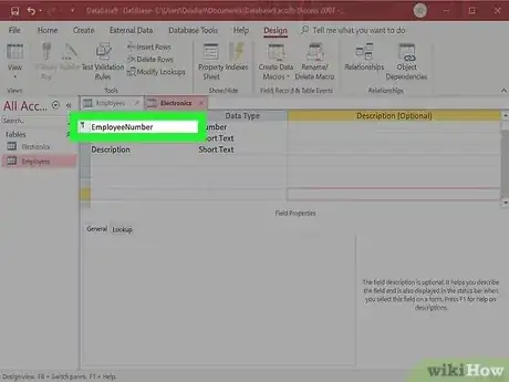 Gambar berjudul Make a Database Using MS Access Step 22