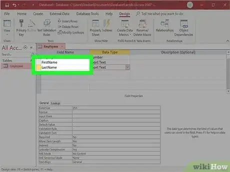 Gambar berjudul Make a Database Using MS Access Step 10