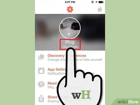 Gambar berjudul Deactivate Tinder Account Using iOS Devices Step 2