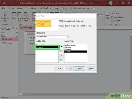 Gambar berjudul Make a Database Using MS Access Step 36