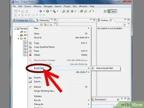 Gambar berjudul Add JARs to Project Build Paths in Eclipse (Java) Step 4