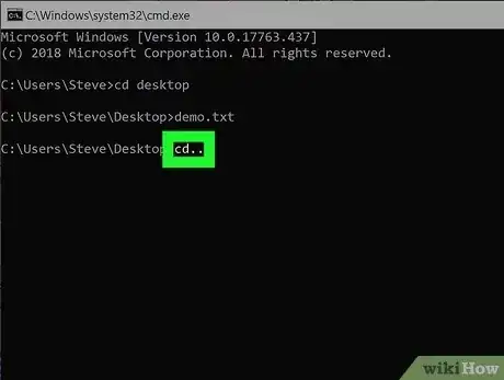 Gambar berjudul Go Back Using the Command Prompt Step 3