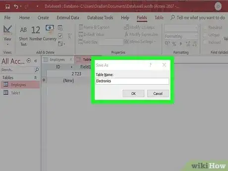 Gambar berjudul Make a Database Using MS Access Step 18