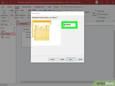 Gambar berjudul Make a Database Using MS Access Step 38