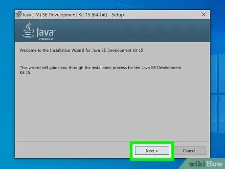 Gambar berjudul Install the Java Software Development Kit Step 9