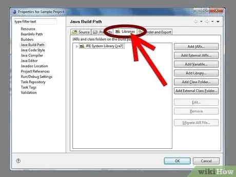 Gambar berjudul Add JARs to Project Build Paths in Eclipse (Java) Step 8
