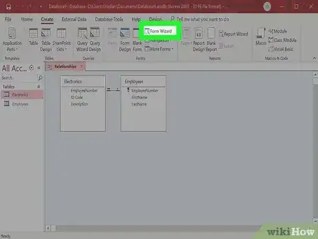 Gambar berjudul Make a Database Using MS Access Step 33