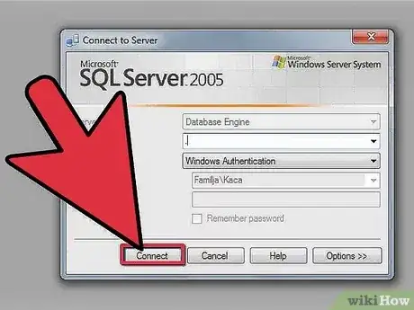Gambar berjudul Create a SQL Server Database Step 2