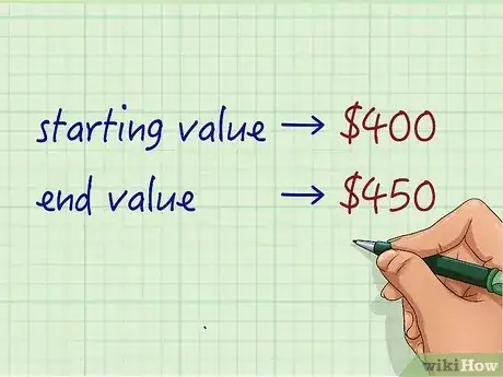 Gambar berjudul Calculate Percentage Increase Step 1