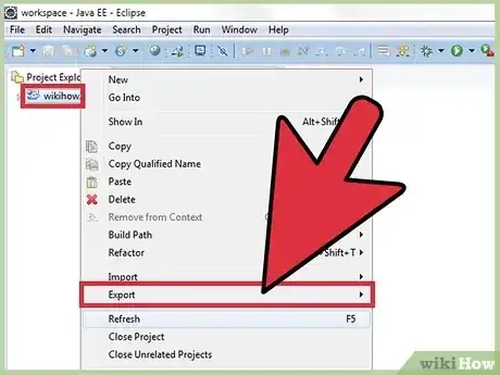 Gambar berjudul Create an Executable File from Eclipse Step 2