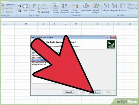 Gambar berjudul Embed a SQL Query in Microsoft Excel Step 3