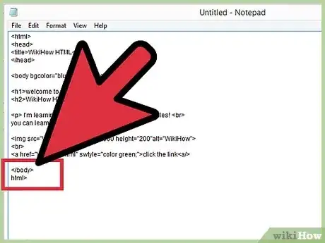 Gambar berjudul Create a Simple Webpage Using Notepad Step 13