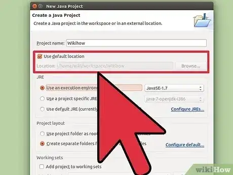 Gambar berjudul Create a New Java Project in Eclipse Step 4