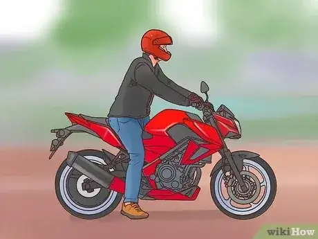 Gambar berjudul Ride a Motorcycle Step 14
