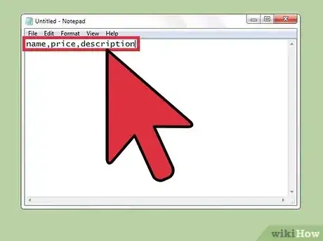 Gambar berjudul Create a CSV File Step 7