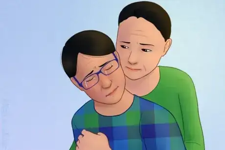 Gambar berjudul Father Comforts Crying Teen.png