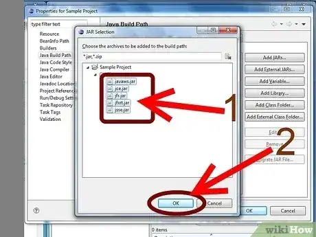 Gambar berjudul Add JARs to Project Build Paths in Eclipse (Java) Step 10