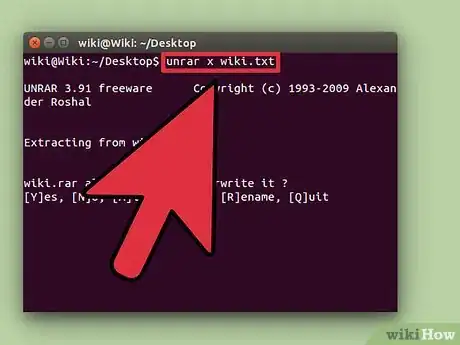 Imagem intitulada Unrar Files in Linux Step 8