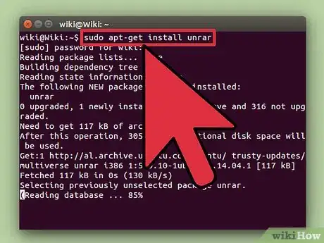 Imagem intitulada Unrar Files in Linux Step 3
