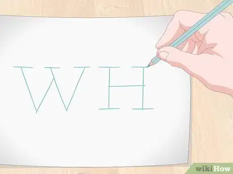 Imagem intitulada Draw 3D Block Letters Step 1