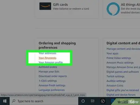 Imagem intitulada Remove a Gift Card from Amazon Step 5
