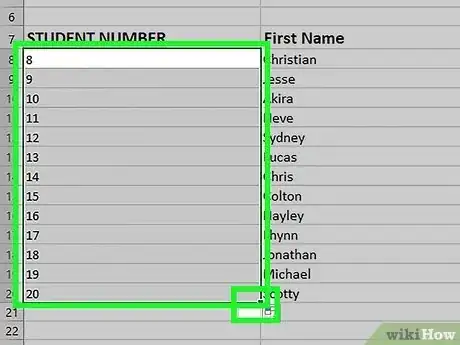 Imagem intitulada Add Autonumber in Excel Step 6