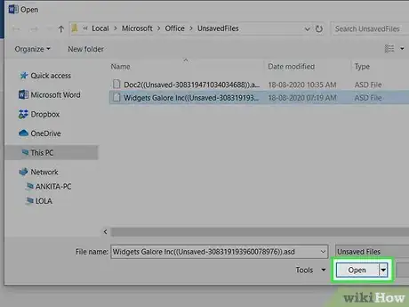 Imagem intitulada Recover Word Documents Step 6