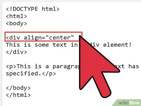 Imagem intitulada Align Something in HTML Step 2