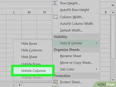 Imagem intitulada Unhide Columns in Excel Step 6