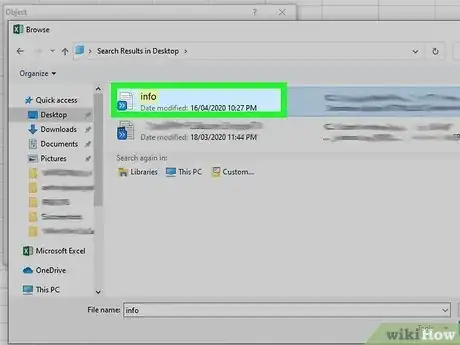 Imagem intitulada Embed Documents in Excel Step 7