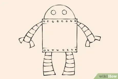 Imagem intitulada Draw a Robot Step 6
