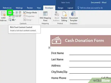 Imagem intitulada Create a Questionnaire in Word Step 3