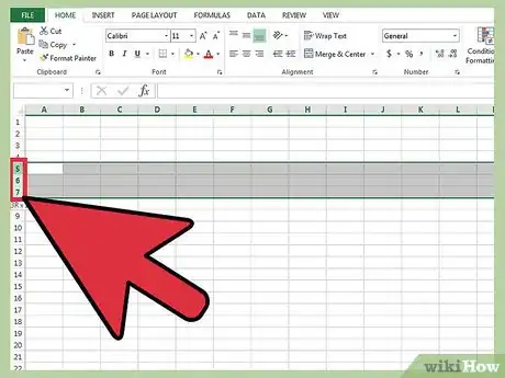 Imagem intitulada Hide Rows in Excel Step 1
