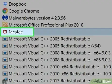 Imagem intitulada Uninstall McAfee Internet Security Step 4