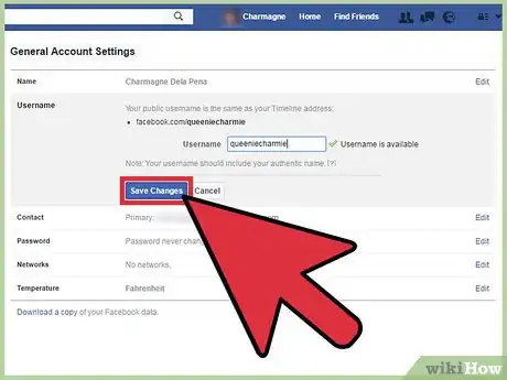 Imagem intitulada Make a Personalized Facebook URL Step 7