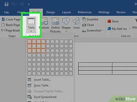 Imagem intitulada Create a Simple Table in Microsoft Word Step 4