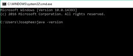 Imagem intitulada Windows cmd java version command small.png