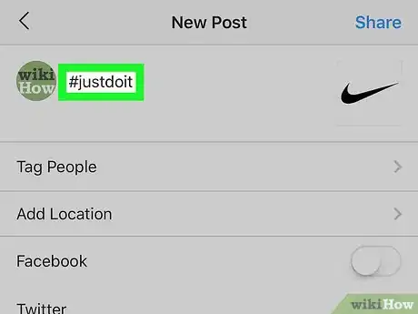 Imagem intitulada Create a Hashtag Step 1