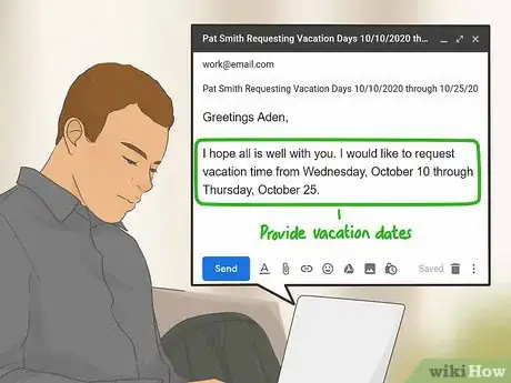 Imagem intitulada Request Time Off from Work by Email Step 7