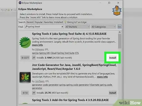 Imagem intitulada Install Spring Boot in Eclipse Step 6
