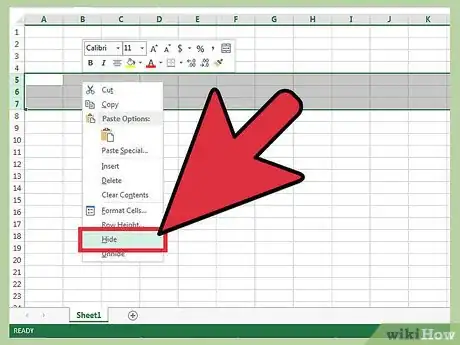 Imagem intitulada Hide Rows in Excel Step 2