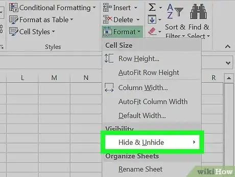 Imagem intitulada Unhide Columns in Excel Step 5