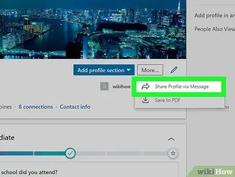 Imagem intitulada Share Your LinkedIn Profile Step 12