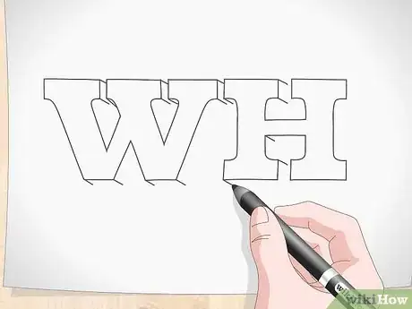 Imagem intitulada Draw 3D Block Letters Step 6