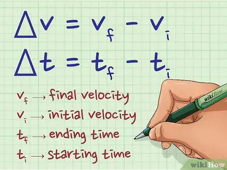 Imagem intitulada Calculate Acceleration Step 2