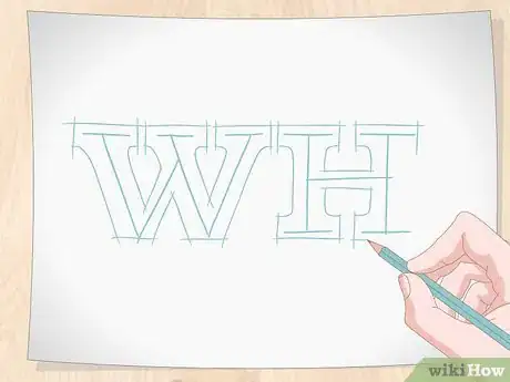 Imagem intitulada Draw 3D Block Letters Step 2