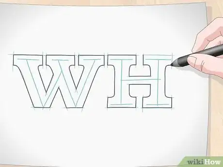 Imagem intitulada Draw 3D Block Letters Step 3