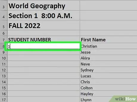 Imagem intitulada Add Autonumber in Excel Step 8