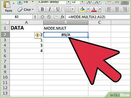 Imagem intitulada Calculate Mode Using Excel Step 9